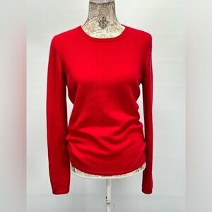 MADISON STUDIO Red 💯 Cashmere‎ crew neck sweater size XL